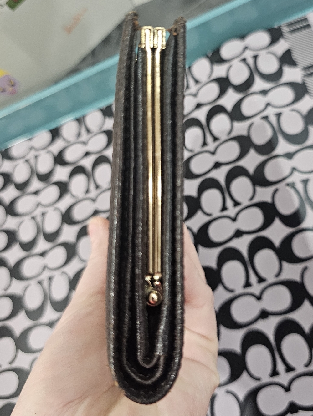 Authentic Vintage Burberrys Haymarket Check Kiss-Lock Wallet - Picture 4 of 16